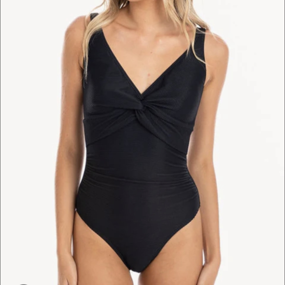 nwt LAND'S END slim suit swimsuit one piece 12